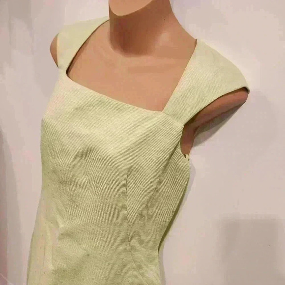 NEW NWT Woman's Talbots Petites Green A-Line Sleeveless Dress Size 10P $168 - Picture 2 of 9